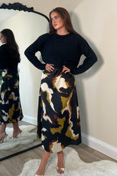 Ayesha Jumper And Slip Dress Set Abstract