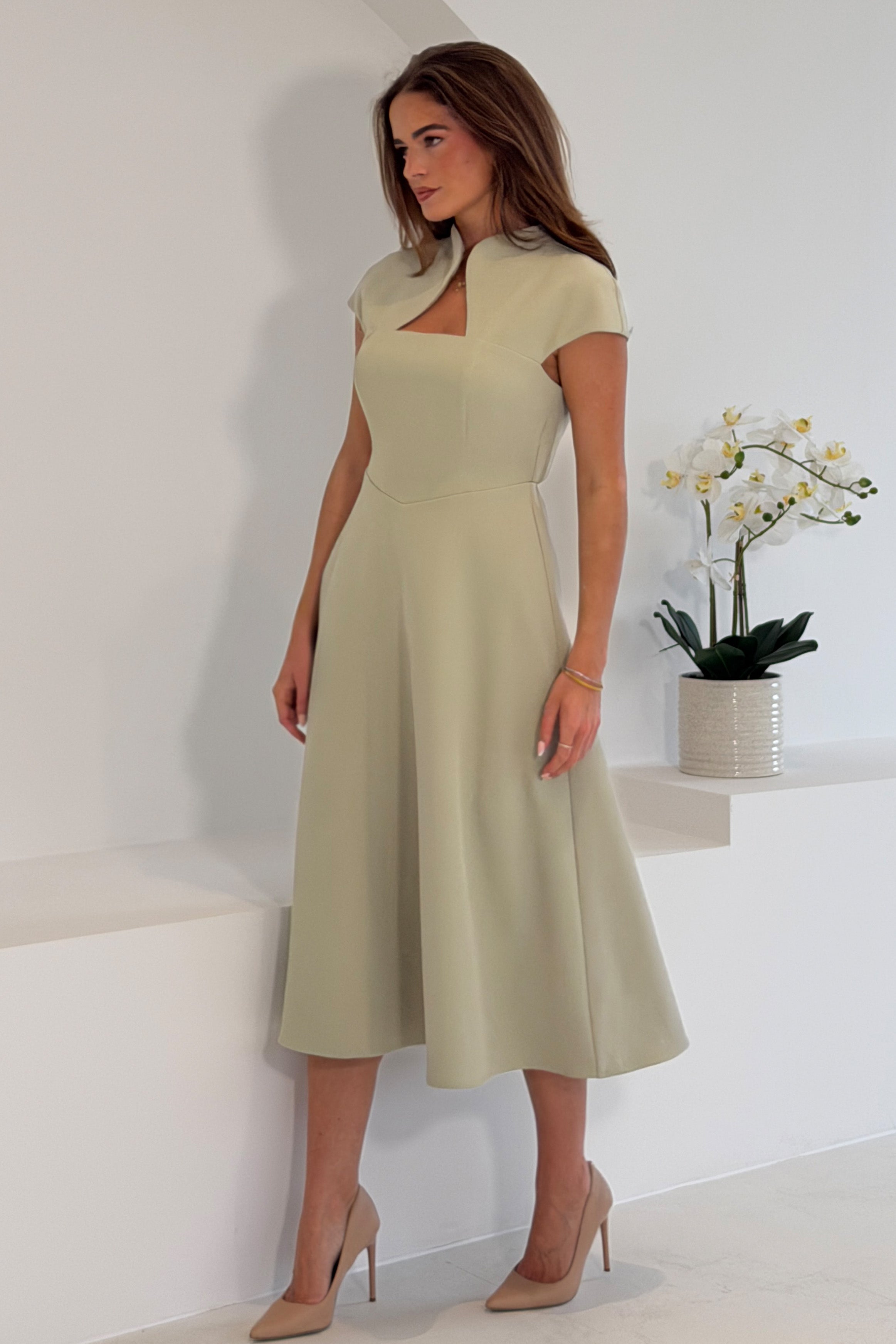 Amora Midi Dress Sage