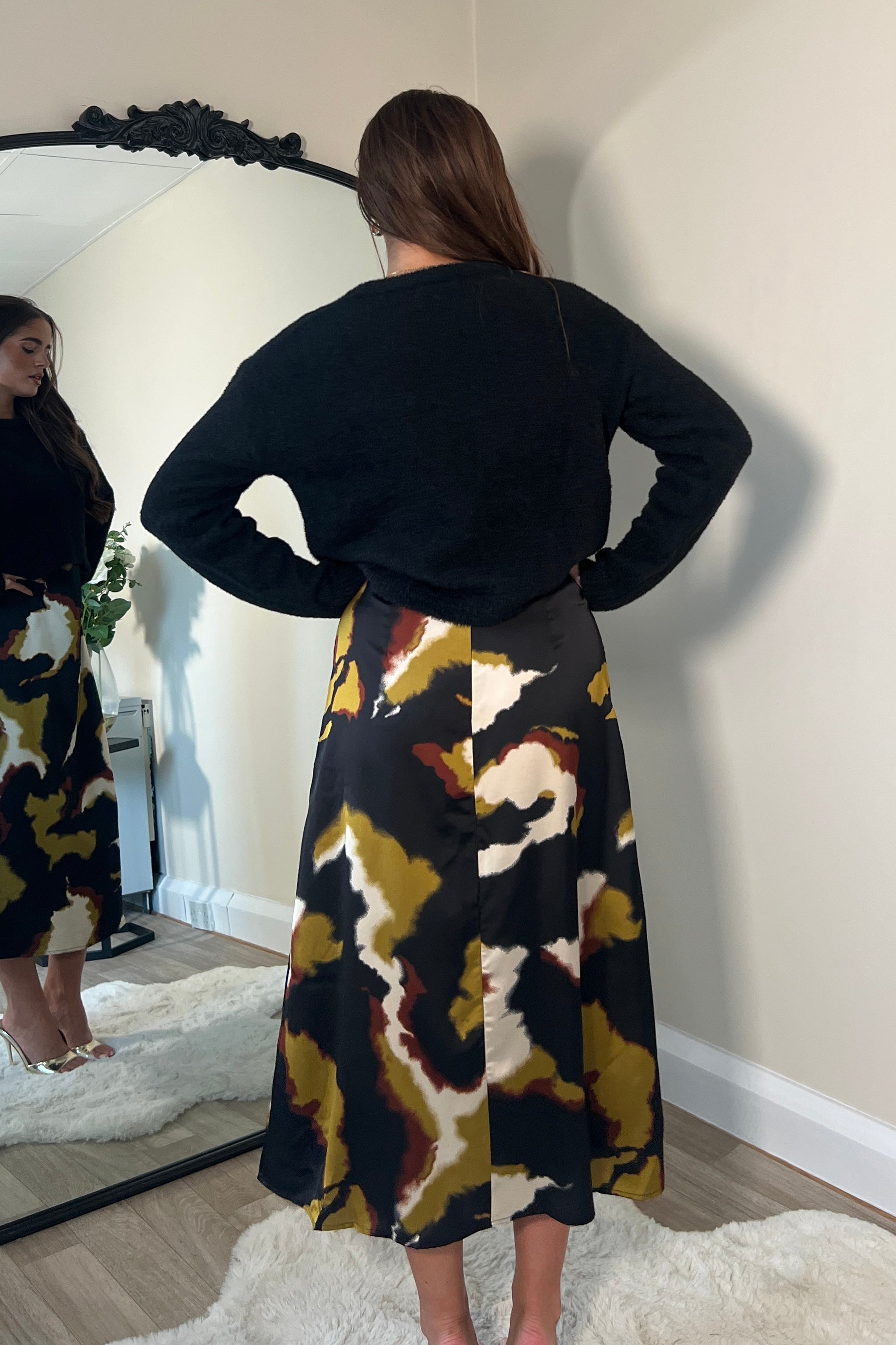 Ayesha Jumper And Slip Dress Set Abstract