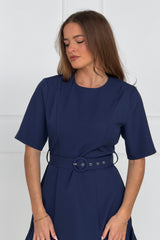 Beatrice Flaire Mini Dress Navy