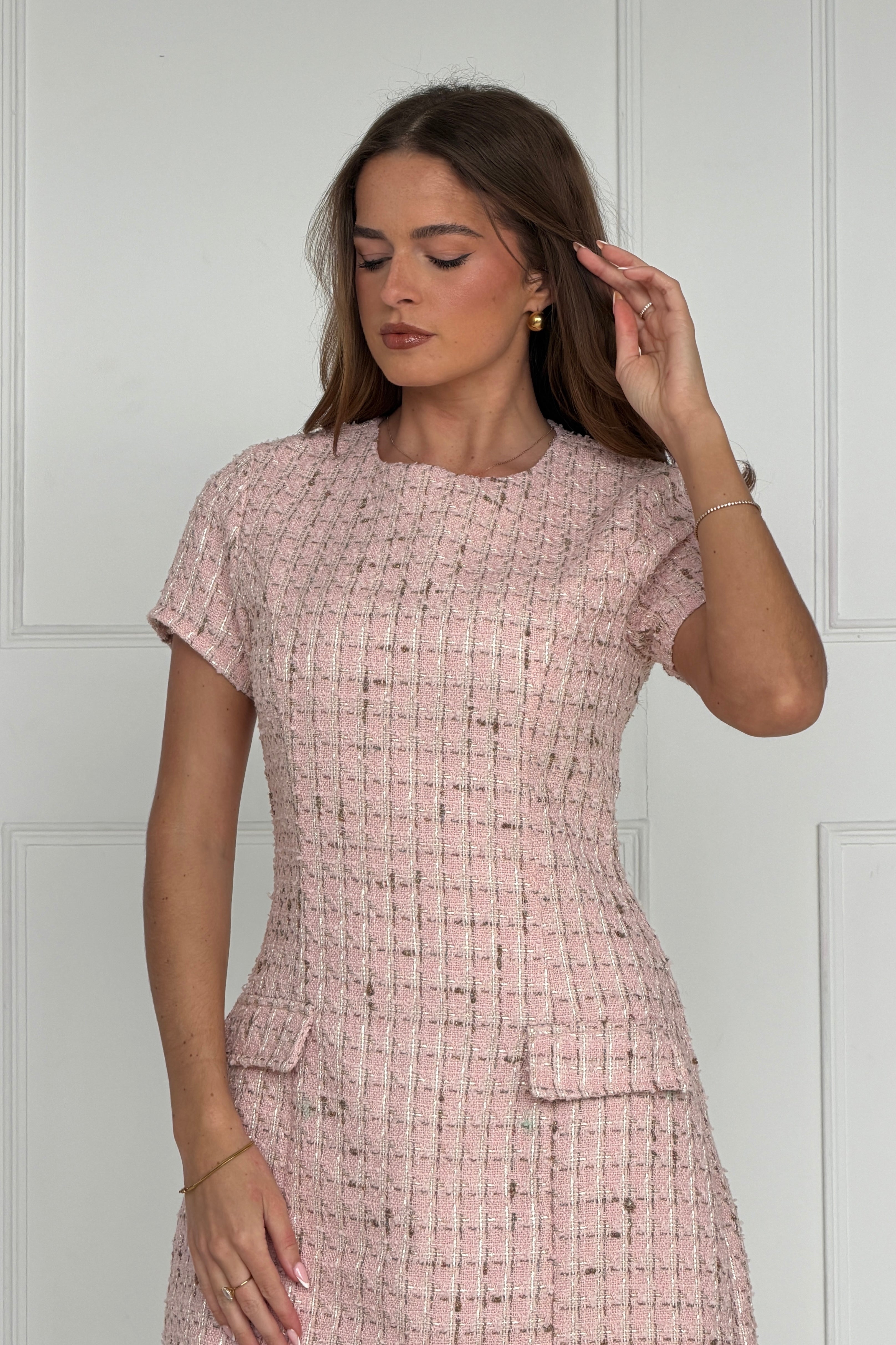 Babett Short sleeve Mini Dress Pink